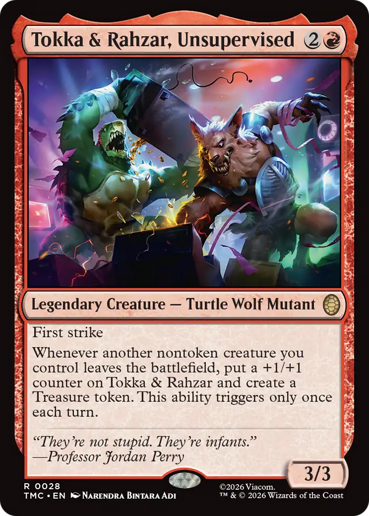 Tokka & Rahzar, Unsupervised [Teenage Mutant Ninja Turtles Commander] MTG Single Magic: The Gathering | Red Claw Gaming