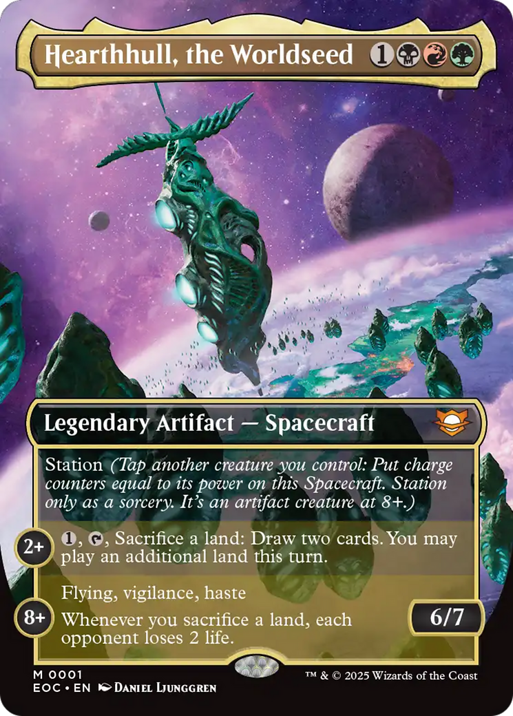 Hearthhull, the Worldseed (Borderless) [Edge of Eternities Commander] MTG Single Magic: The Gathering | Red Claw Gaming