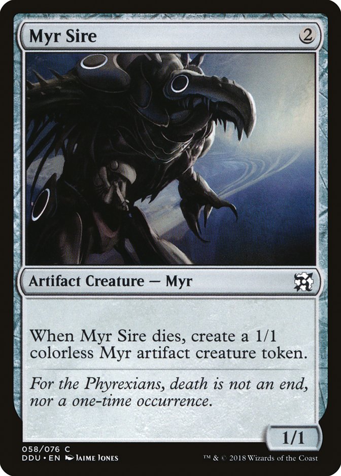 Myr Sire [Duel Decks: Elves vs. Inventors] MTG Single Magic: The Gathering | Red Claw Gaming