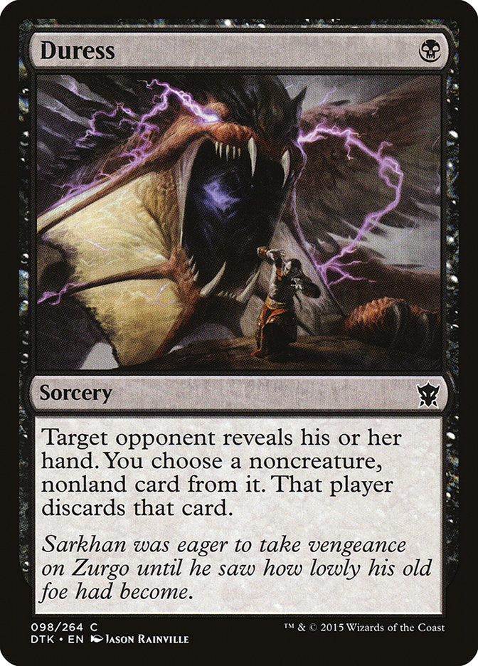 Duress [Dragons of Tarkir] MTG Single Magic: The Gathering | Red Claw Gaming