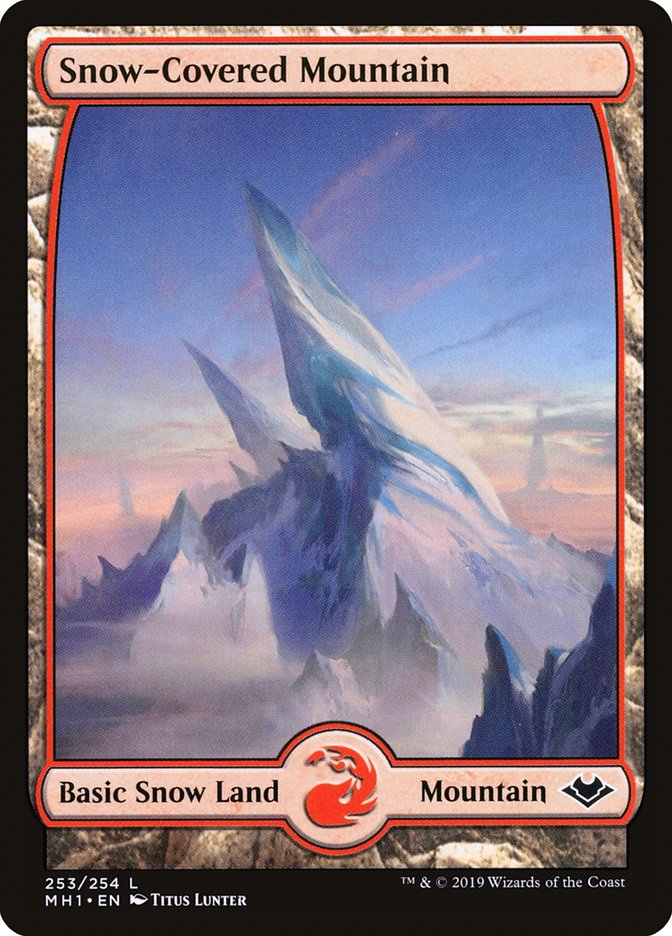 Snow-Covered Mountain [Modern Horizons] MTG Single Magic: The Gathering    | Red Claw Gaming