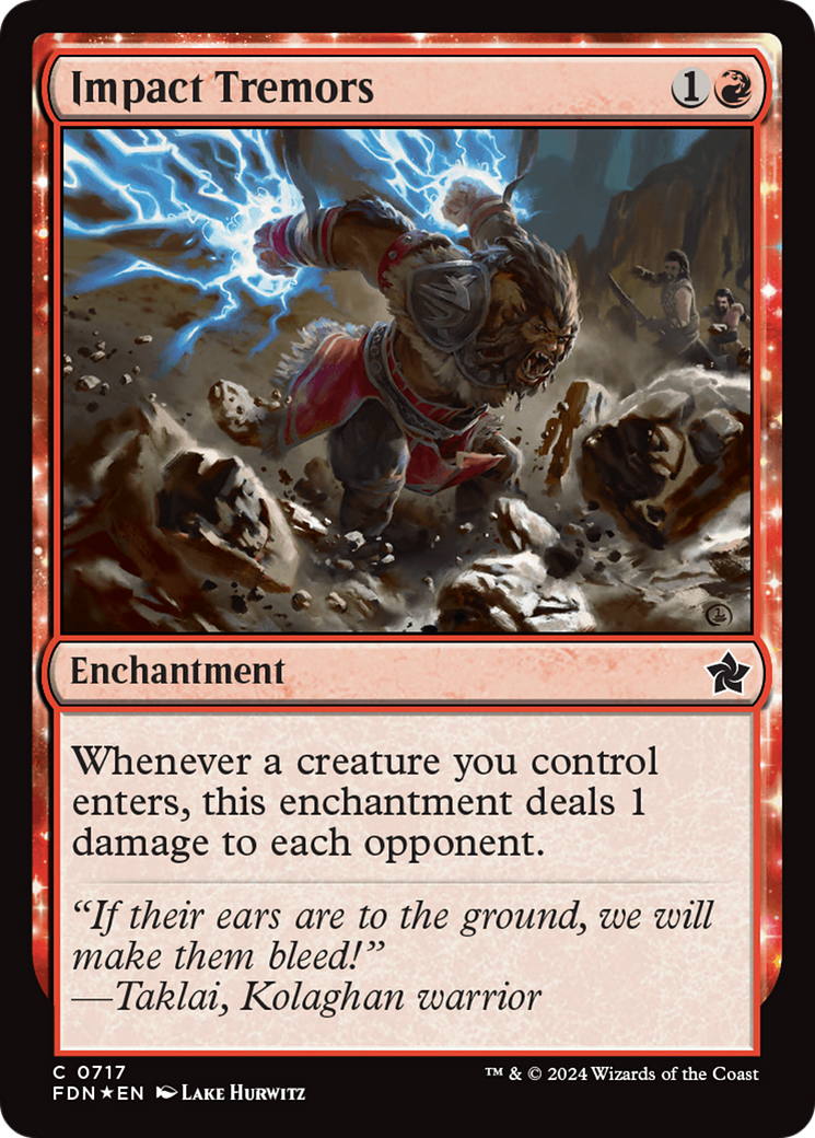 Impact Tremors [Foundations] MTG Single Magic: The Gathering | Red Claw Gaming