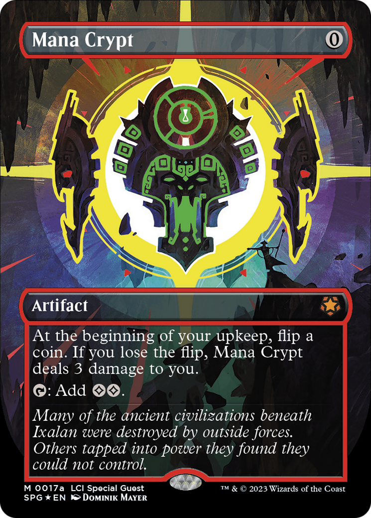 Mana Crypt (0017a) (Borderless) [The Lost Caverns of Ixalan Special Guests] MTG Single Magic: The Gathering | Red Claw Gaming