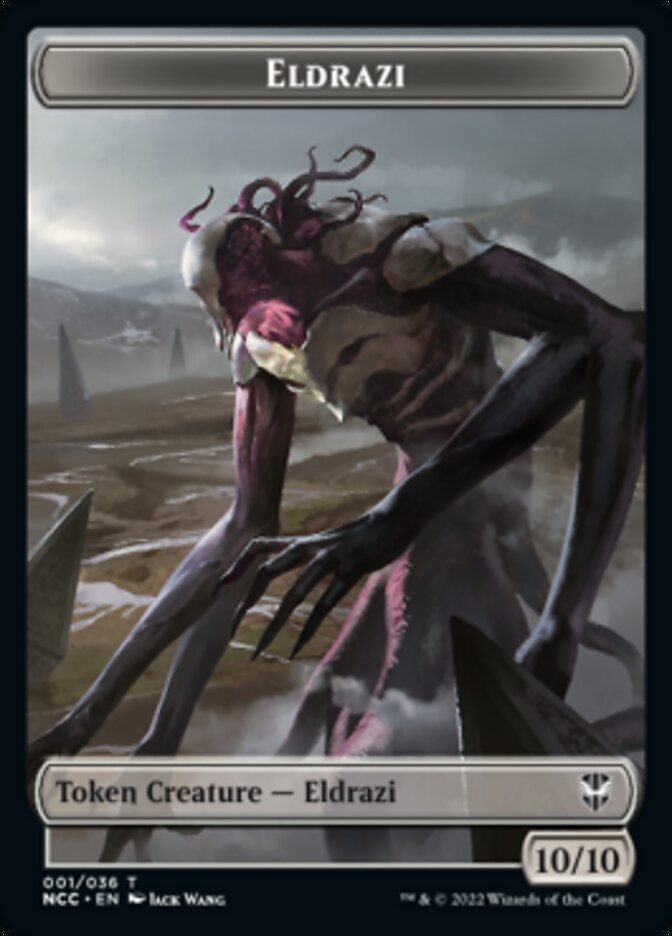 Eldrazi // Human Soldier Double-Sided Token [Streets of New Capenna Commander Tokens] MTG Single Magic: The Gathering | Red Claw Gaming