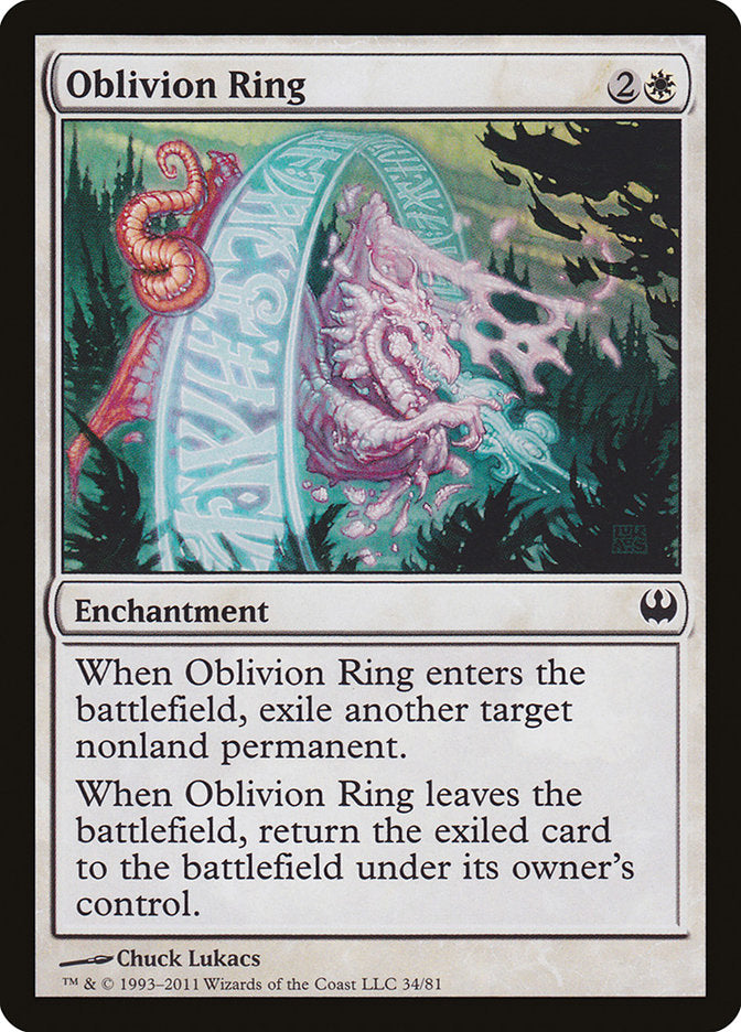 Oblivion Ring [Duel Decks: Knights vs. Dragons] MTG Single Magic: The Gathering | Red Claw Gaming