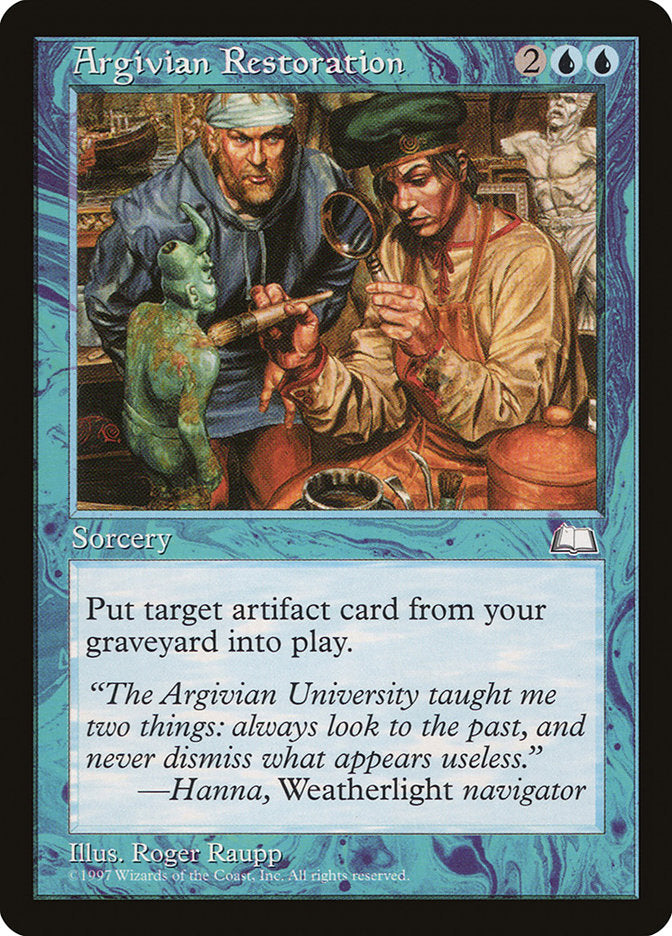 Argivian Restoration [Weatherlight] MTG Single Magic: The Gathering | Red Claw Gaming