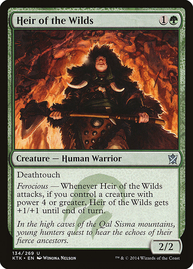 Heir of the Wilds [Khans of Tarkir] MTG Single Magic: The Gathering | Red Claw Gaming