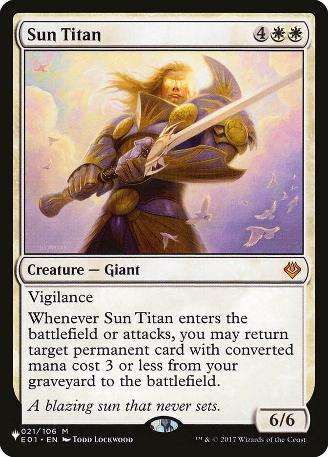 Sun Titan [The List] MTG Single Magic: The Gathering | Red Claw Gaming