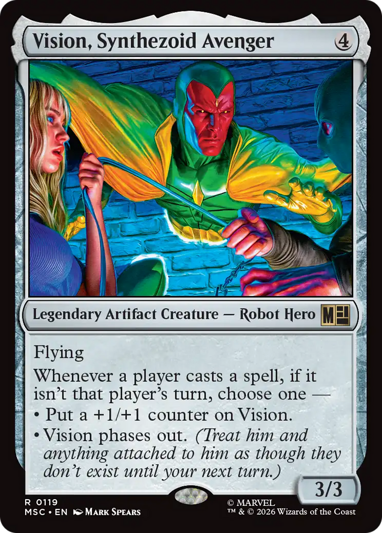 Vision, Synthezoid Avenger [Marvel Super Heroes Commander] MTG Single Magic: The Gathering | Red Claw Gaming