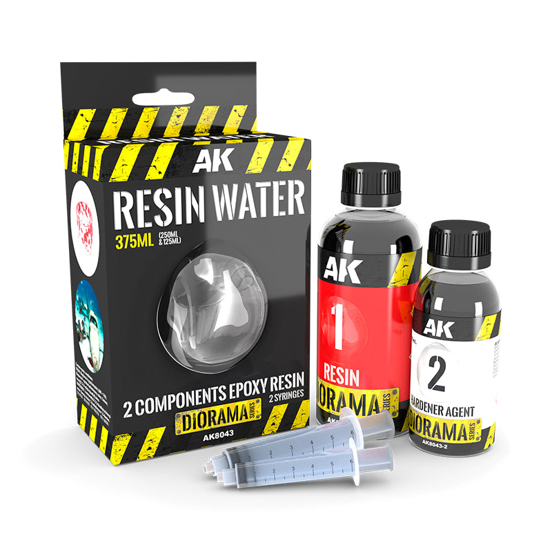 AK Interactive Resin Water 2-Components Epoxy Resin - 375ml Diorama Effects AK INTERACTIVE    | Red Claw Gaming