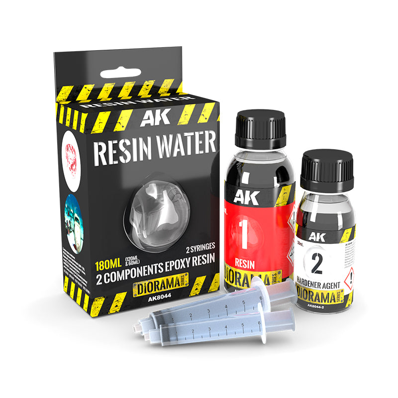 AK Interactive Resin Water 2-Components Epoxy Resin - 180ml Diorama Effects AK INTERACTIVE    | Red Claw Gaming