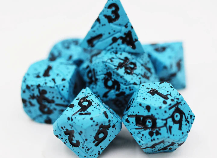 BLUE QUARRY RPG METAL DICE SET Dice & Counters Foam Brain Games    | Red Claw Gaming