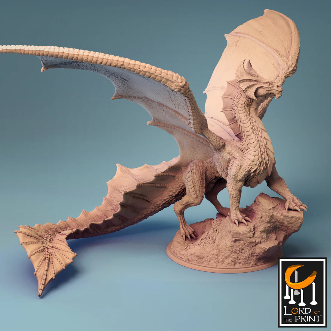 Darkwood Prints - Adult Brass Dragon Minatures Darkwood Prints | Red Claw Gaming
