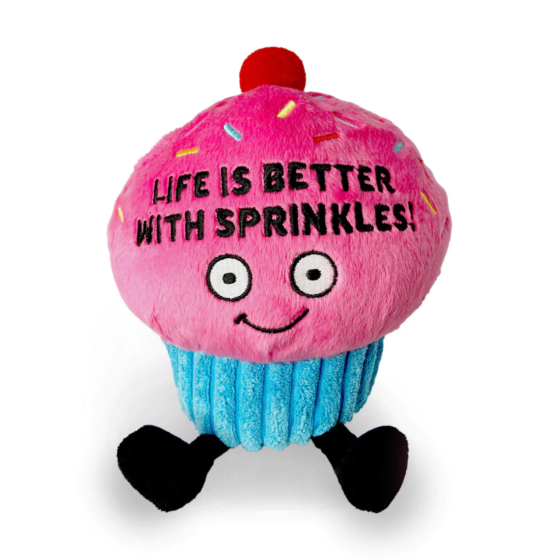 Punchkins - "Life is Better With Sprinkles" Plush Cupcake Punchkins Punchkins    | Red Claw Gaming