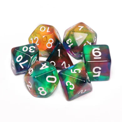 COLORFUL WIND RPG DICE SET Dice & Counters Foam Brain Games    | Red Claw Gaming