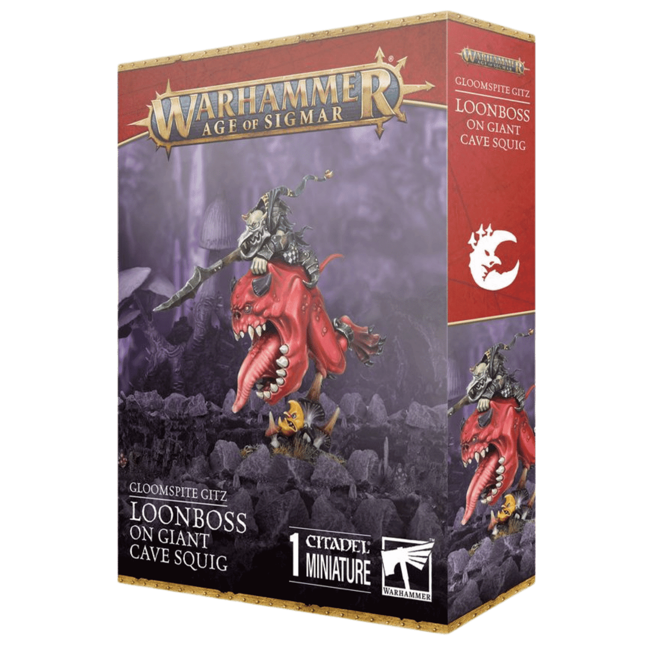 GLOOMSPITE GITZ: LOONBOSS ON GIANT CAVE SQUIG Gloomspite Gitz Games Workshop Trade | Red Claw Gaming