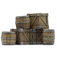 Darkwood Prints - Builder Pack: Crates and Barrels | Red Claw Gaming