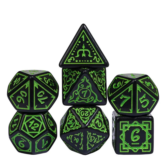 CRYPTIC KNOTS: VERDANT RPG DICE SET Dice & Counters Foam Brain Games    | Red Claw Gaming