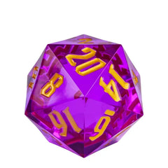 55MM TITAN D20 Dice & Counters Foam Brain Games Dashing Prince - Pink and Gold   | Red Claw Gaming