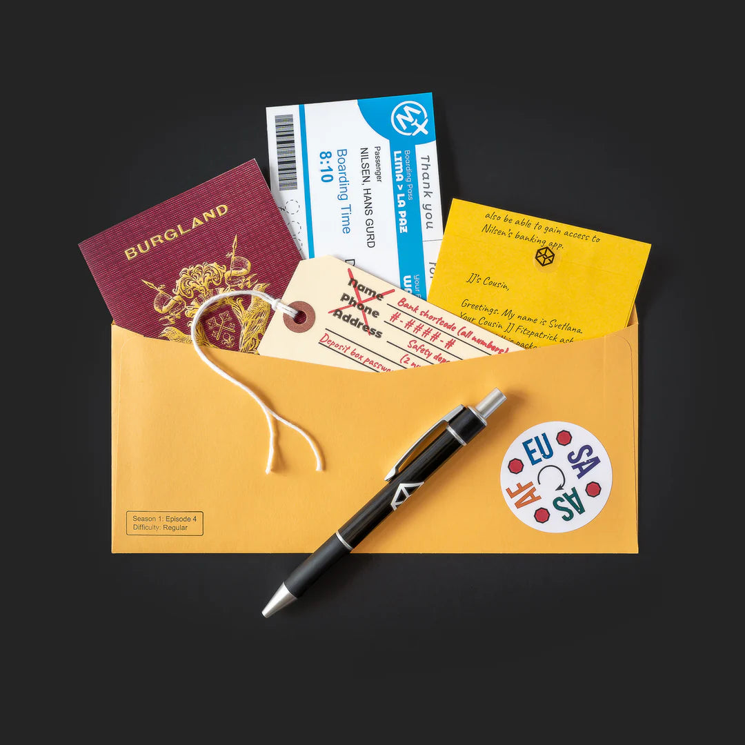 Escape Mail - Family Secrets Series: Episode 4 - On The Run Board Game Escape Mail | Red Claw Gaming