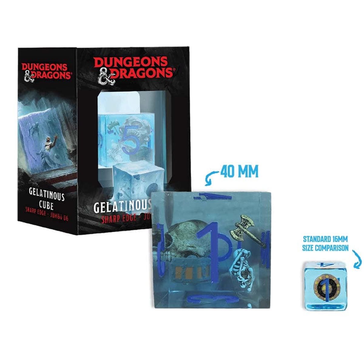 Dice: D&D Jumbo Gelatinous Cube D6 Dice FanRoll Dice | Red Claw Gaming