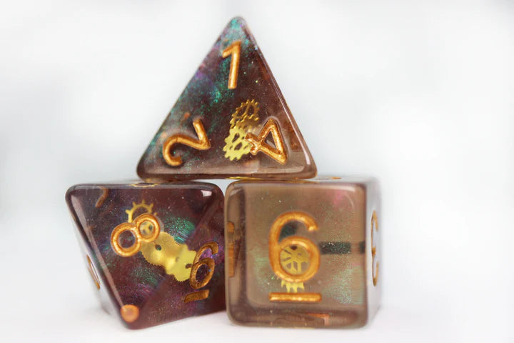 GLITTER GEARWHEEL Dice & Counters Foam Brain Games    | Red Claw Gaming