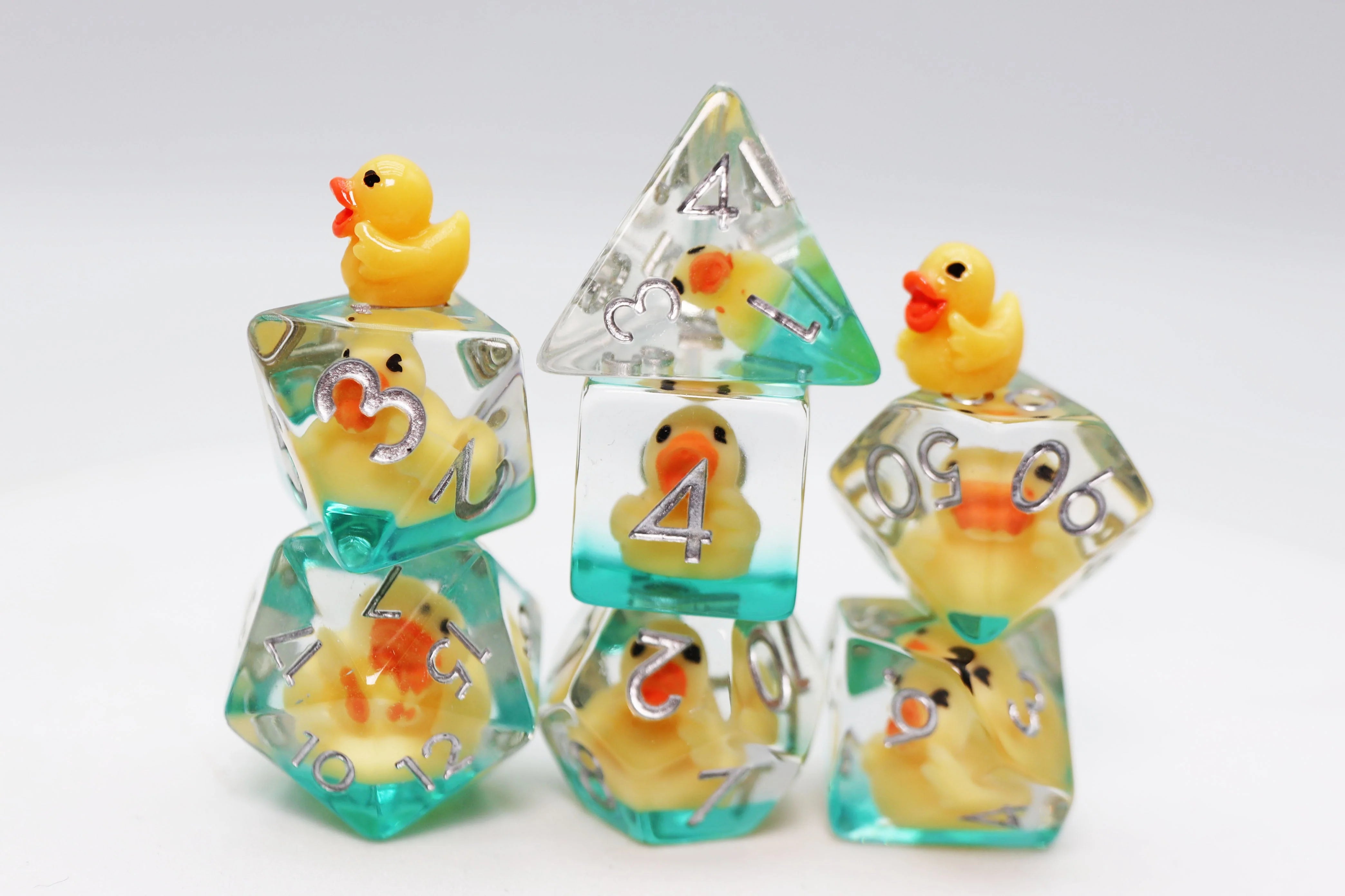 Rubber Duckie 7 Dice Set Dice & Counters Foam Brain Games    | Red Claw Gaming