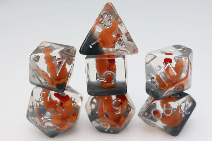 Crowing Rooster RPG Dice Set Dice & Counters Foam Brain Games    | Red Claw Gaming