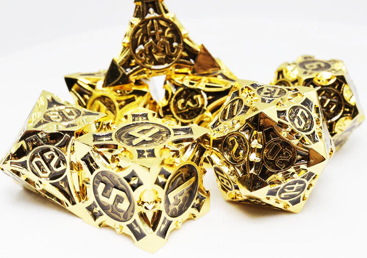 IMPERIAL GOLD ARROW RPG METAL DICE SET Dice & Counters Foam Brain Games | Red Claw Gaming