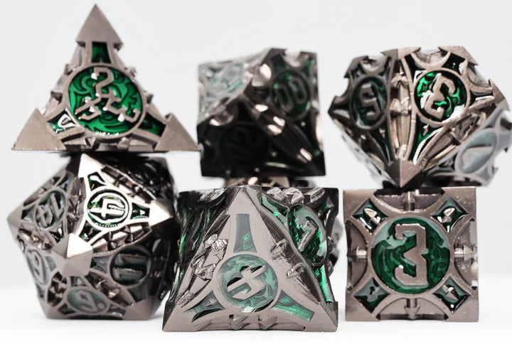 SWAMP ARROW RPG METAL DICE SET Dice & Counters Foam Brain Games | Red Claw Gaming