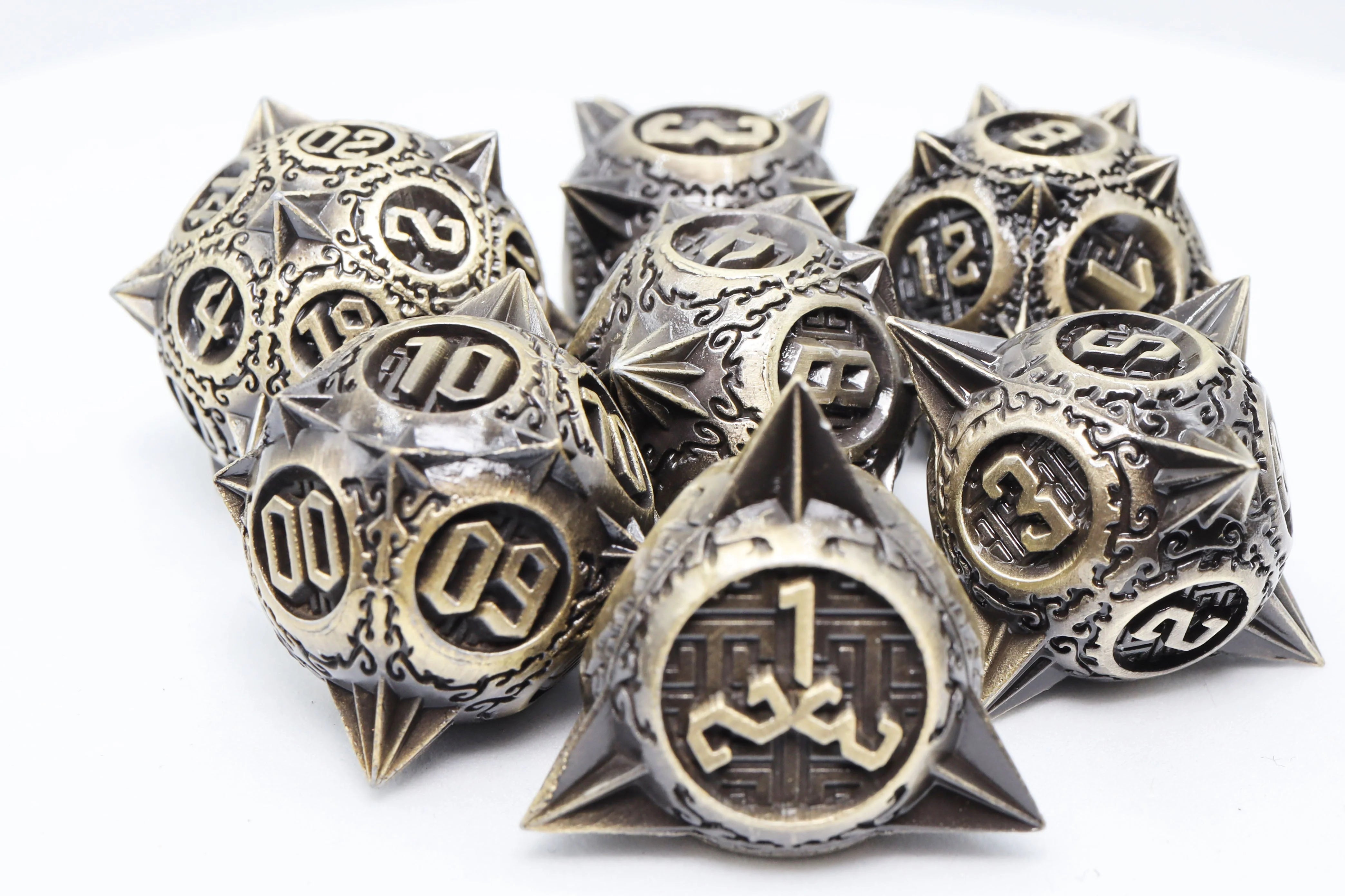 METEOR STORM: BRONZE ASTEROID RPG METAL DICE SET Dice & Counters Foam Brain Games    | Red Claw Gaming