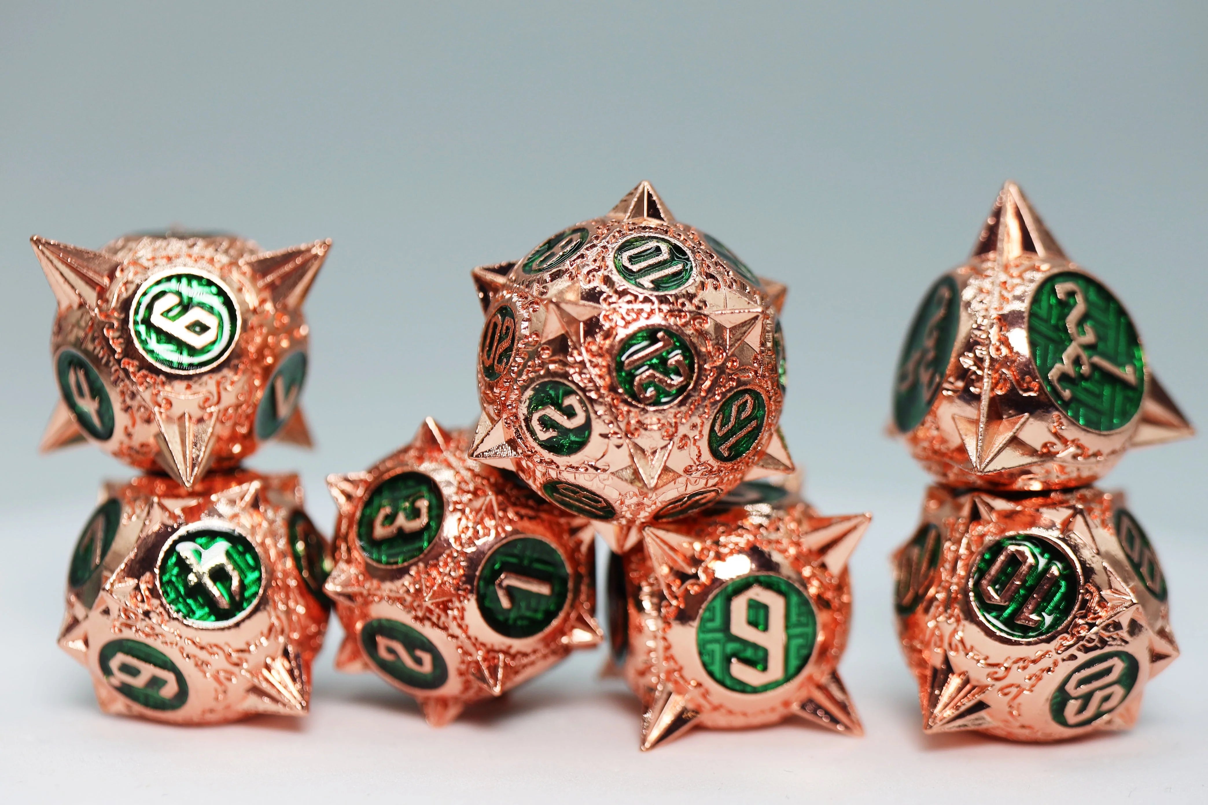 METEOR STORM: EMERALD STORM RPG METAL DICE SET Dice & Counters Foam Brain Games    | Red Claw Gaming