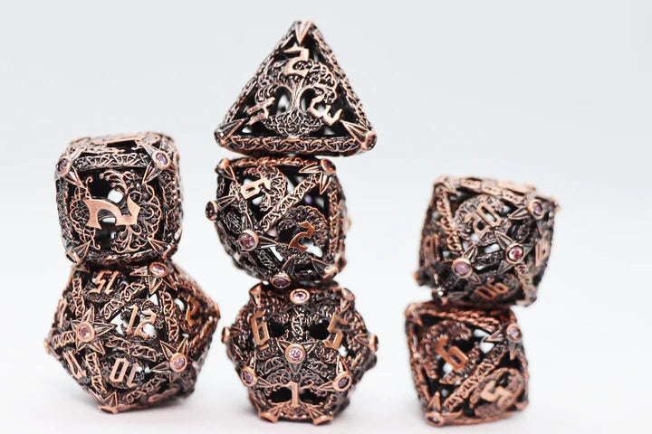 TREE OF TOLERANCE - RPG HOLLOW METAL DICE SET Dice & Counters Foam Brain Games    | Red Claw Gaming
