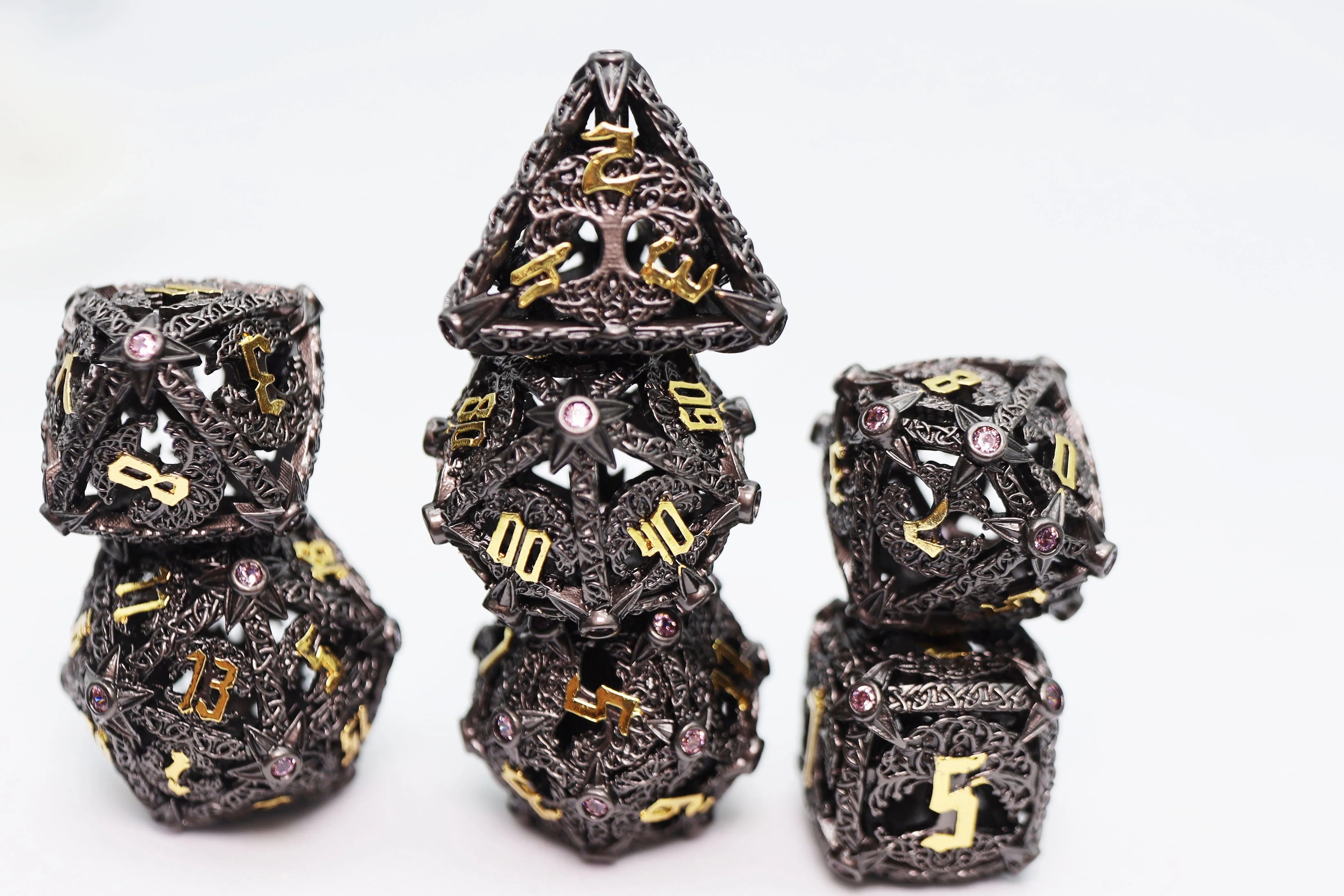 TREE OF VIGILANCE - RPG HOLLOW METAL DICE SET Dice & Counters Foam Brain Games    | Red Claw Gaming