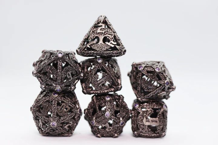 TREE OF WISDOM - RPG HOLLOW METAL DICE SET Dice & Counters Foam Brain Games    | Red Claw Gaming