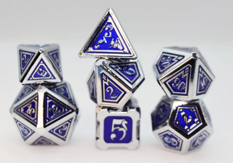 Alchemist Metals: Lightning - Metal RPG Dice Set Dice & Counters Foam Brain Games | Red Claw Gaming