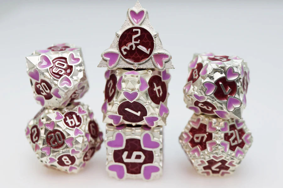 Erotes' Arrow: Hymenaios - Metal RPG Dice Set Dice & Counters Foam Brain Games | Red Claw Gaming