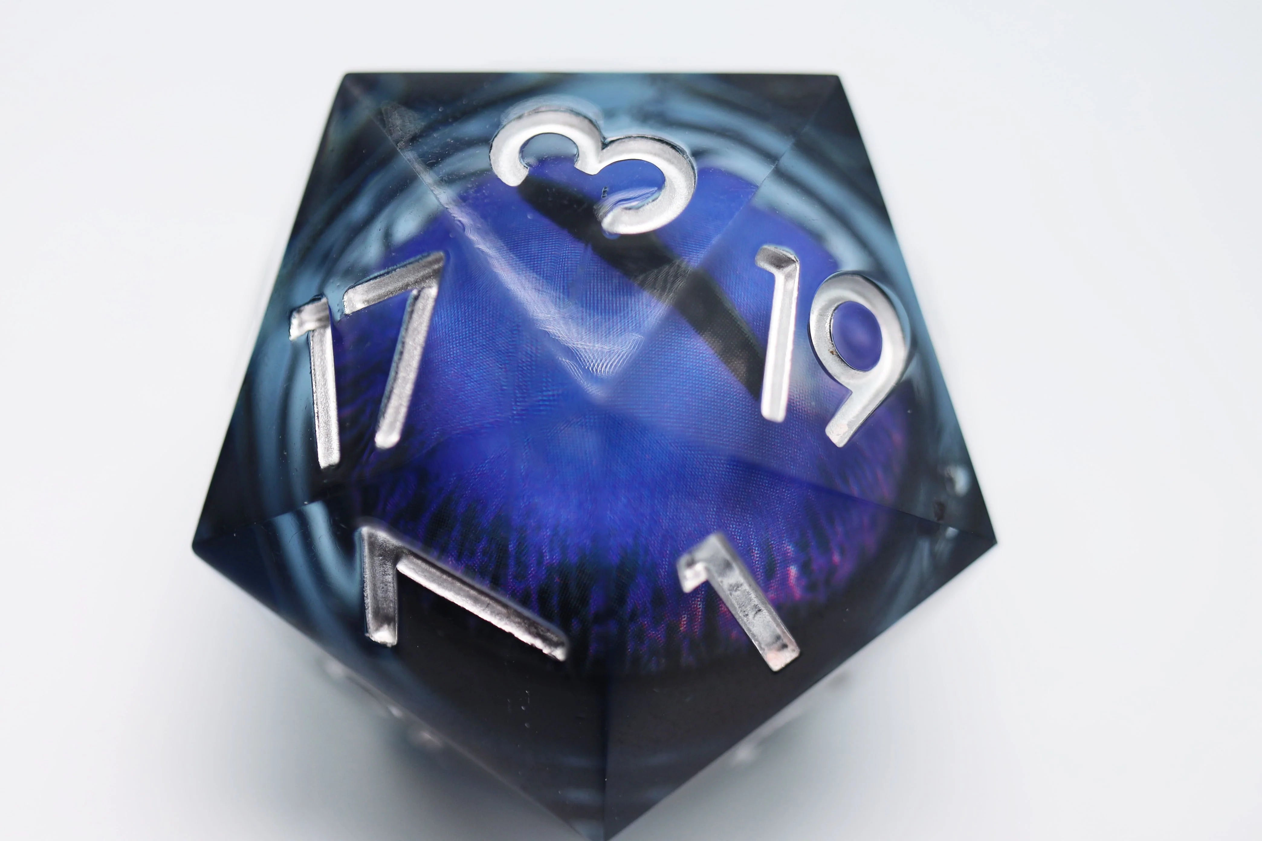 35MM MOVING EYE D20 - PURPLE CYCLOPS EYE Dice & Counters Foam Brain Games    | Red Claw Gaming