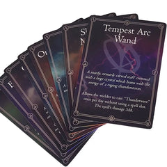 Book of Incantations Spell Card Book: Deluxe Tome Edition with 8 Magic Item Cards | Red Claw Gaming