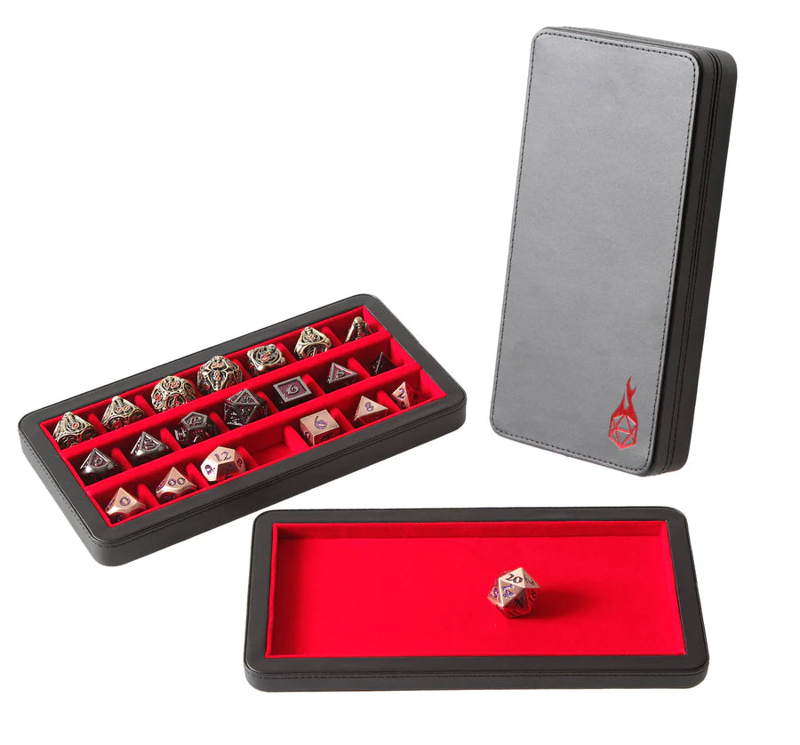 The Reliquary: Large Premium Dice Case D&D Accessory Forged Gaming Black   | Red Claw Gaming