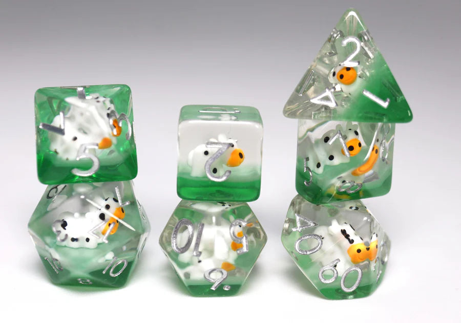 Grazing Cow RPG Dice Set Dice & Counters Foam Brain Games | Red Claw Gaming