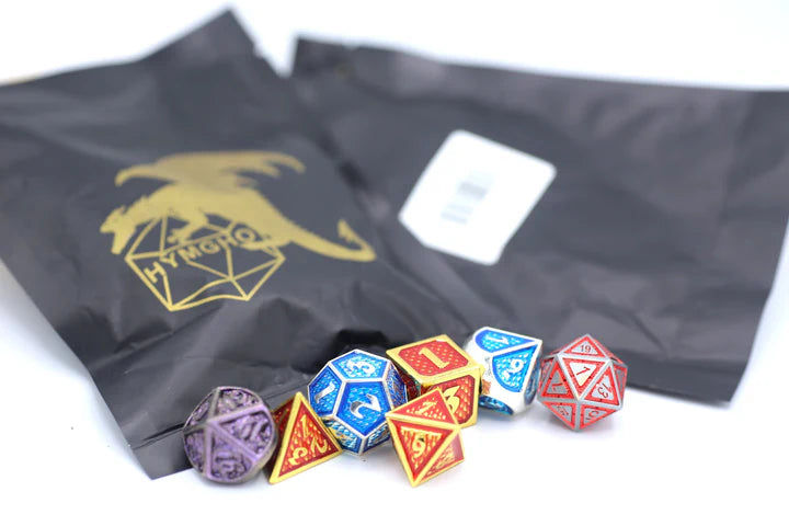 Mystery Pack Full set Non-matching Solid Metal Dice Dice Hymgho Dice | Red Claw Gaming