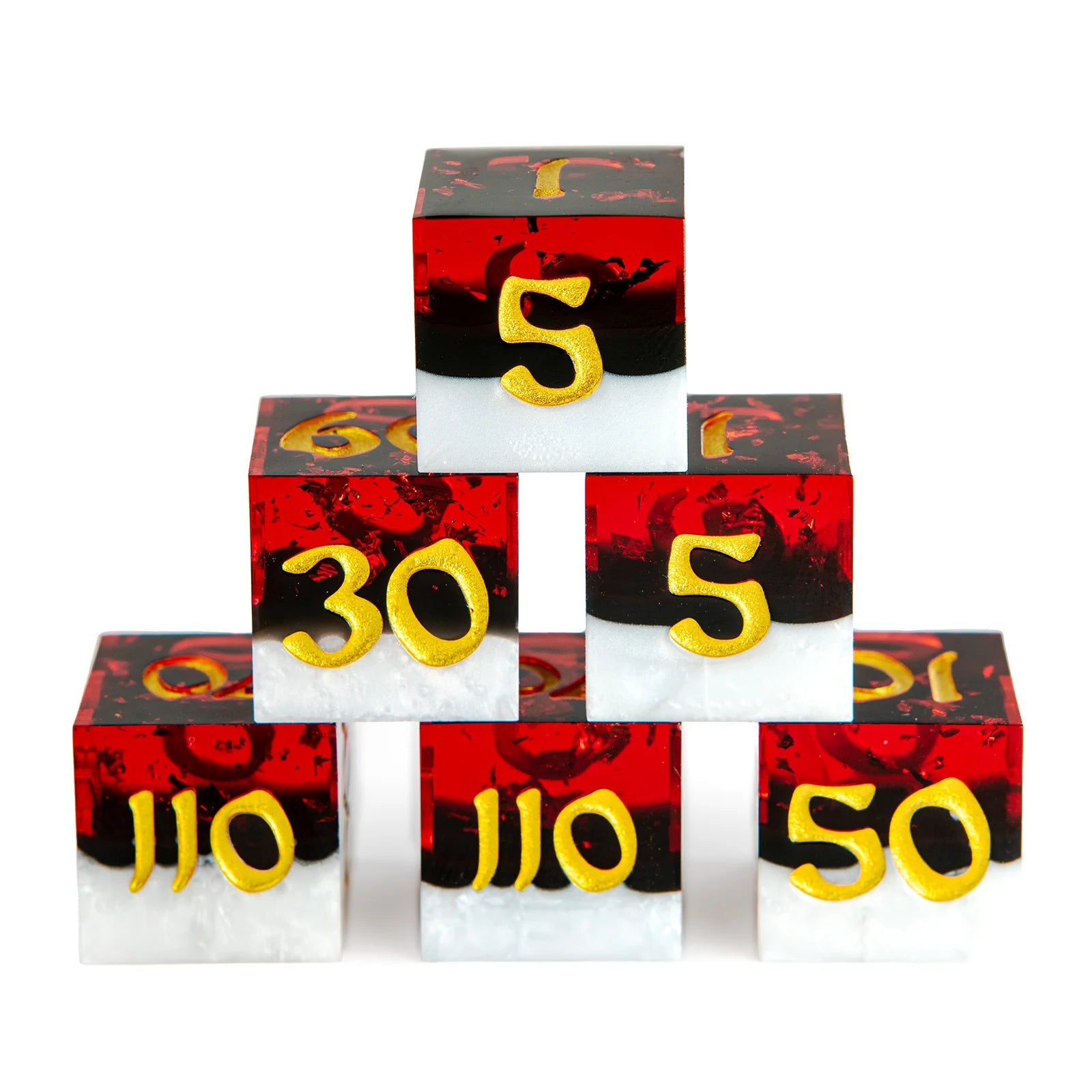 TCG Damage Counter Dice Set - Classic Dice Hymgho Dice | Red Claw Gaming