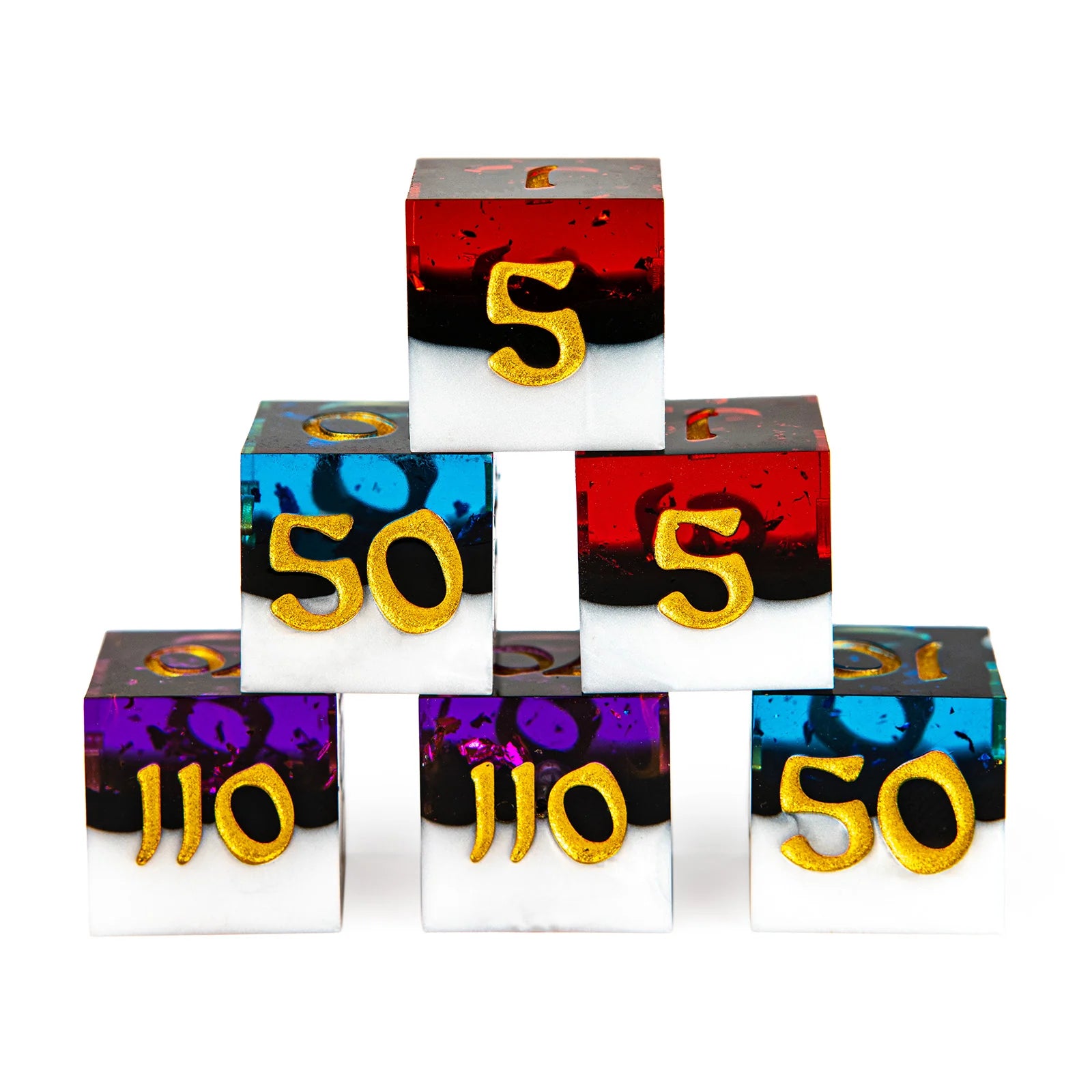 TCG Damage Counter Dice Set - Variety Pack Dice Hymgho Dice | Red Claw Gaming
