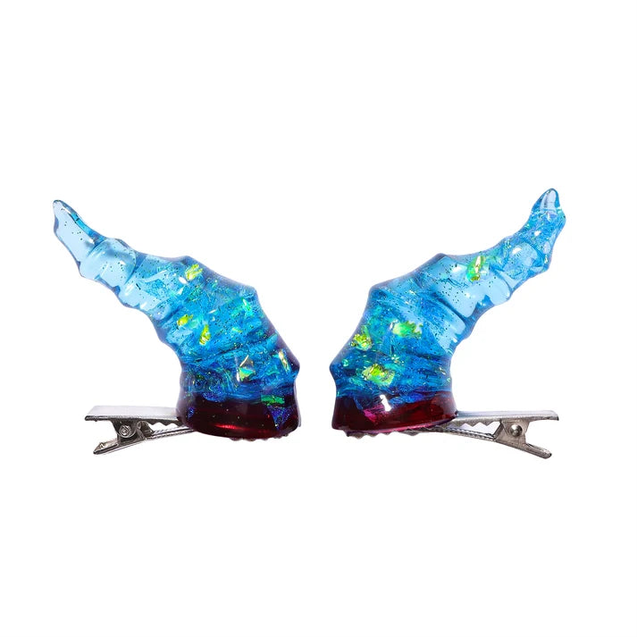 Draconic Adornments Hair Clips - Blue LARP Hymgho Dice | Red Claw Gaming