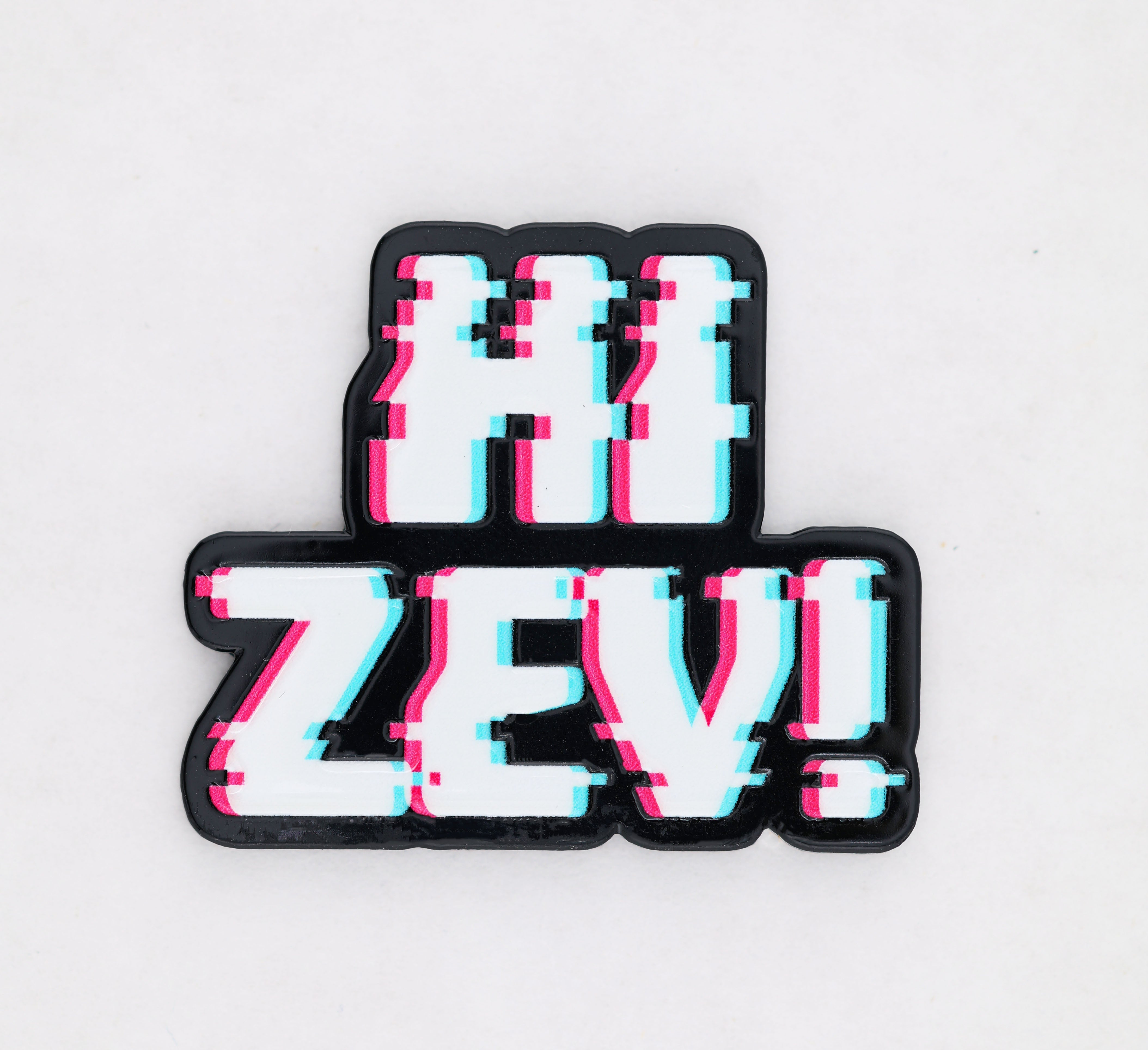 Dungeon Crawler Carl: Hi Zev! Glitch Enamel Pin | Red Claw Gaming