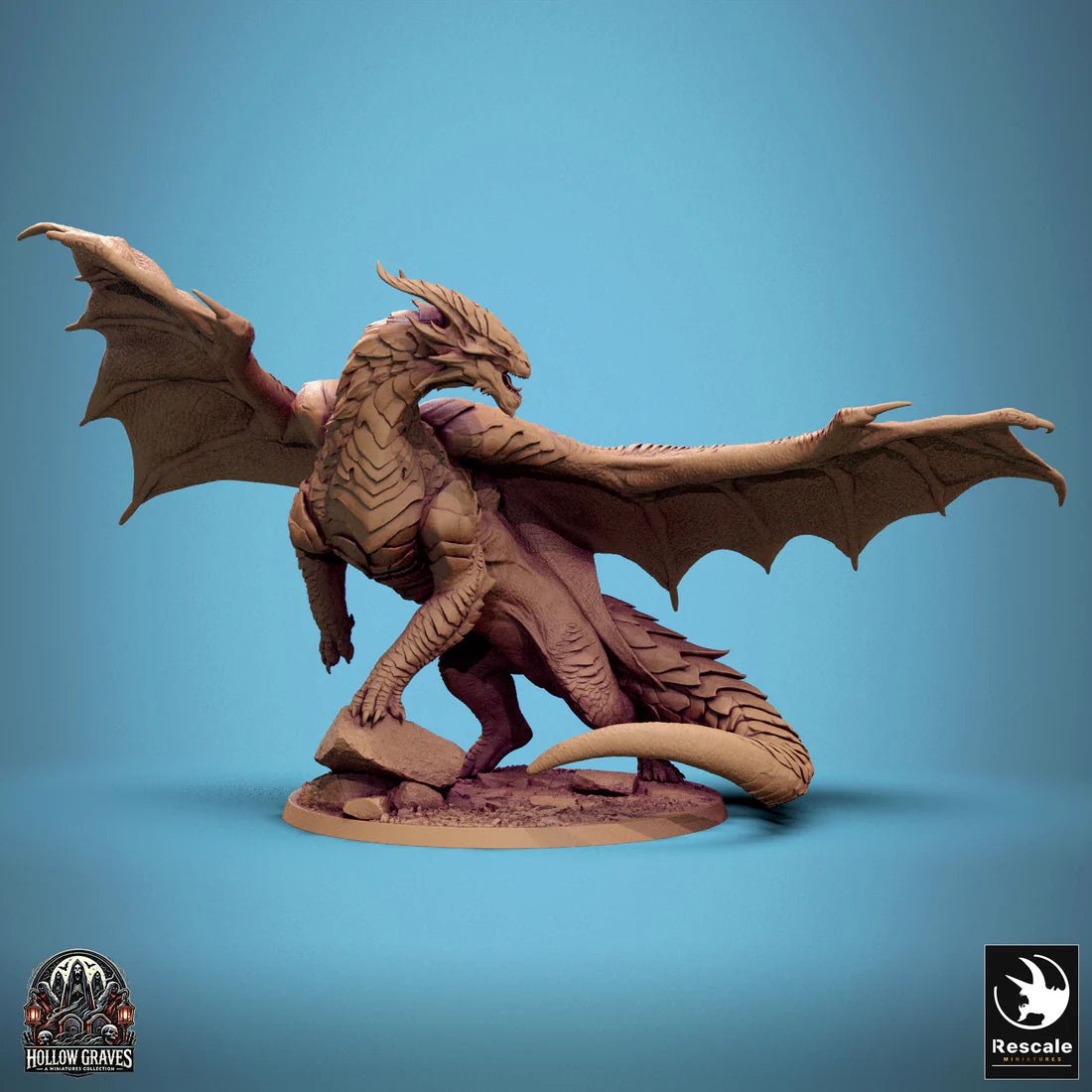 Darkwood Prints - Adult Copper Dragon Minatures Darkwood Prints | Red Claw Gaming