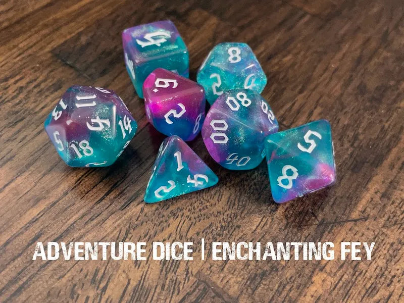 Adventure Dice Enchanting Fey Dice Set Dice & Counters Adventure Dice | Red Claw Gaming