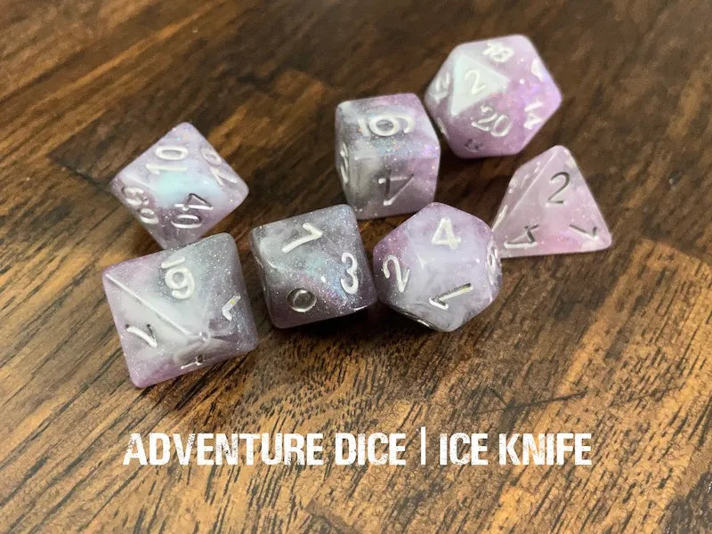 Adventure Dice Ice Knife Dice Set Dice & Counters Adventure Dice | Red Claw Gaming
