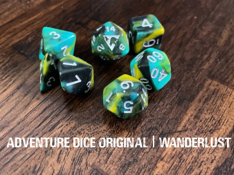 Adventure Dice Wanderlust Dice Set Dice & Counters Adventure Dice | Red Claw Gaming